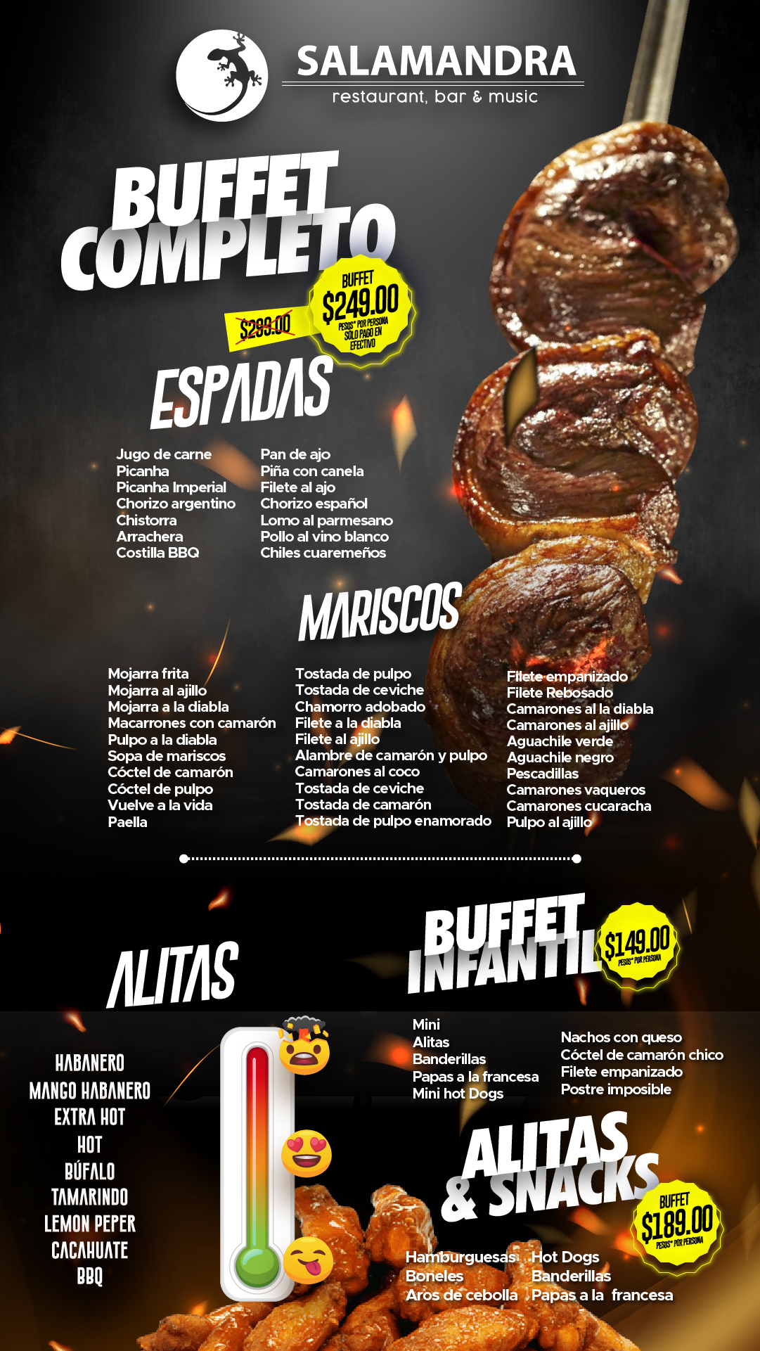 Buffet – Salamandra